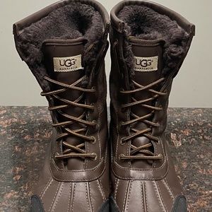 UGG ADIRONDACK II WOMEN'S WATERPROOF WINTER BOOTS CHOCOLATE BROWN SIZE 10B